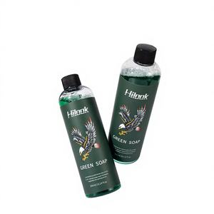 Jabón Verde para el Cuidado de la Piel con Servicio OEM, Limpieza Suave, 300 ml, Uso Diario, Cuidado Corporal, Vitamina E y Aloe Vera, Aplicación en Estudio - Product Image 1