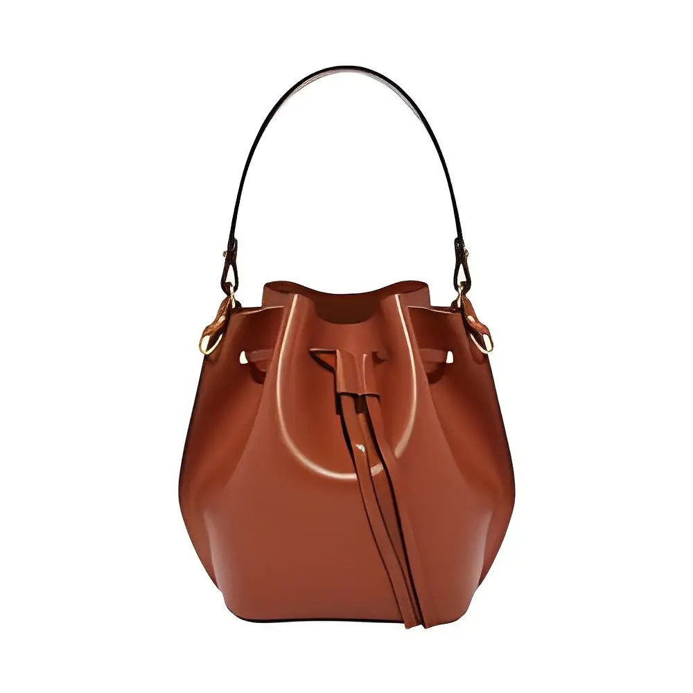 leather bucket tote bag