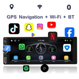 Zmecar nhà máy trực tiếp 6.86 inch duy nhất Din Xe Máy nghe nhạc không dây Carplay <span class=keywords><strong>Wifi</strong></span> GPS BT đài phát thanh 1 DIN Android GPS navigation xe <span class=keywords><strong>MP5</strong></span> - Product Image 3