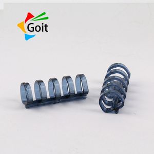 Bronzing mềm PVC máy tính xách tay nhựa thư mục <span class=keywords><strong>l</strong></span>ưu ý B5 5 <span class=keywords><strong>l</strong></span>ỗ Plastik chất kết dính Clip Vòng cơ chế cho văn phòng - Product Image 6