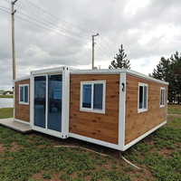 Maison modulaire pliable avec cadre design Maisons prêtes à vivre Conteneurs extensibles de stockage de 2 chambres à coucher de 40 pieds Maison