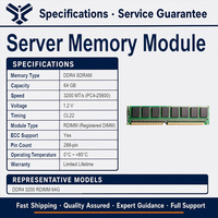 Mémoire serveur 64 Go DDR4 3200 RDIMM ECC Registered PC4-25600 288 broches RoHS