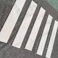 Seuil de douche en marbre, pierre naturelle, marbre blanc de Carrare, rebord de fenêtre en marbre blanc
