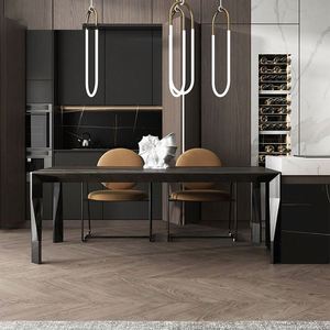 Arredamento Casa, Tavolo da Pranzo Italiano e Sedie, Set Tavolo da Pranzo Rettangolare per 6 Persone, Tavolo da Pranzo di Lusso in Marmo - Product Image 3