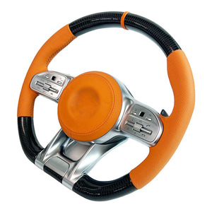 Volant en fibre de carbone pour Mercedes Benz <span class=keywords><strong>a</strong></span> B C E CLASS GLS 809 <span class=keywords><strong>AMG</strong></span> E300 C300 43 63S W205 W211 Volant de voiture de course - Product Image 3