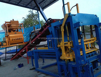 Machine automatique multifonctionnelle de fabrication de blocs creux en argile QTY4-20, machine de fabrication de briques en ciment à faible capacité