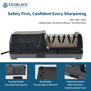 <span class=keywords><strong>Aiguiseur</strong></span> de couteaux électrique, affûteuse de cuisine professionnelle en diamant, <span class=keywords><strong>aiguiseur</strong></span> de segments pour couteaux de <span class=keywords><strong>chef</strong></span> et de boucher - Product Image 4