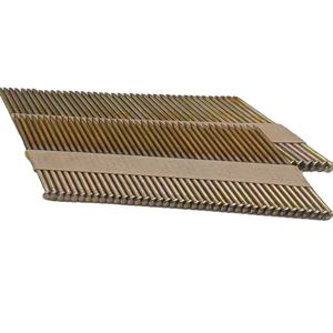 مسامير ورقية بشريط أظافر ورقي برأس 3 درجة ، مسامير ورقية ، مسامير مجلفنة ، طلاء أصفر ، مسدس بينوماتيك - Product Image 5