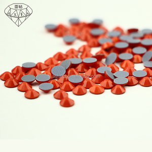 ASFA159 Coralito Qualité Hot Fix Strass 12 Coupes Facettes Dos Plat Strass Convient Pour Le Bricolage Artisanat Décoration De Vêtements - Product Image 5