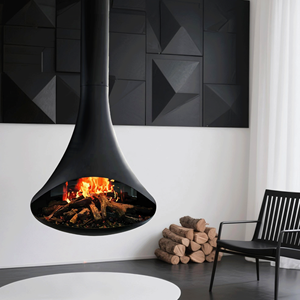 Chimney - Chimenea Eléctrica con Pantalla LCD para Espacios Habitables | Pantalla LCD |   5 colores de llama, 5 modos, 12 colores de luz para la parte superior y el lecho de combustible - Product Image 2
