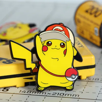 Custom Designs Cute Anime Pokemon Badge Animal Game Pokemon Pikachu Enamel Pin Go For Kids
