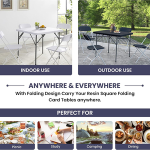 Cadeira Plástica Branca Dobrável com Estrutura de Aço para Eventos Comerciais, Escritório, Casamento, Festa, Piquenique, Cozinha, Igreja, Escola - Product Image 5