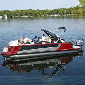 Kinocean Hot selling 11m aluminum boats & ships fishing Kayak jet ski motor pontoon boat for sale