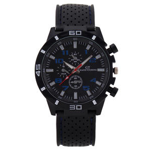 New men's watch three-eye digital sports <b>wristwatch</b> quartz strap - Product Image 5