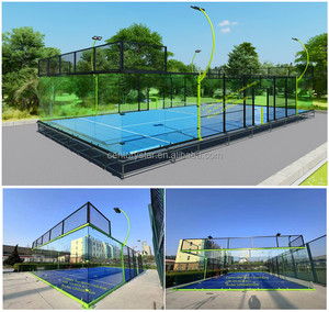 Sports de cour de <span class=keywords><strong>Padbol</strong></span> extérieurs et intérieurs de style panoramique nouvellement en vente avec padel de cancha personnalisé - Product Image 2