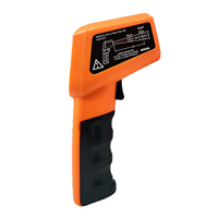 Thermomètre infrarouge numérique sans contact -50-380°C, pistolet de mesure de température laser avec écran LCD, matériau ABS