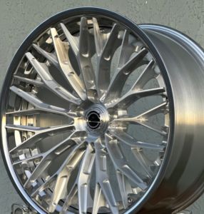 2-teiliges Geschmiedetes Rad mit Gebürsteter Silberoberfläche 5x112 5x114,3 5x120 5x108 17-26 Zoll für C E S Klasse GLC GLA CLS GLE - Product Image 2