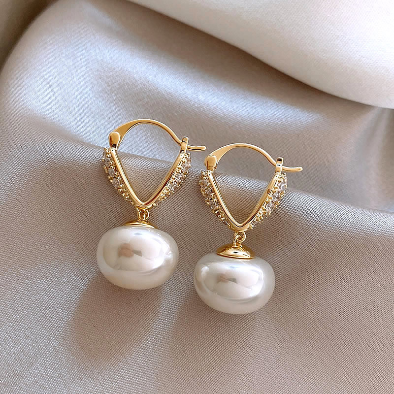 Boucle d'oreille 16 #-or-amour (véritable galvanoplastie d'or)