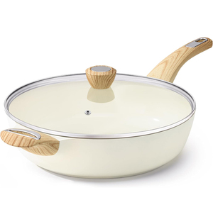 High Quality Ceramic Nonstick Die <b>Cast</b> Aluminium Bakelite Handle Oven Safe Eco-Friendly 4-5L Capacity Gas & Induction Frying <b>Pan</b> - Product Image 1