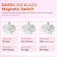Teclado para Juegos OEM ODM COOL68 65 Rosa con Interruptor Magnético de Efecto Hall y Frecuencia de Sondeo de 8000Hz