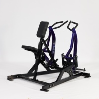 Máquina de remo sentado con carga de placas para gimnasio, equipo comercial de fitness para ejercitar la espalda, segura y duradera