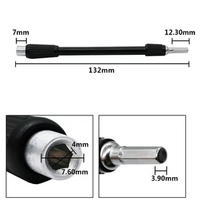 Flexible Shaft Metal Drilling Extension Bit Chromium Vanadium Steel Plated Magnetic Insulated For Cordless Drill Use - Product Image 4