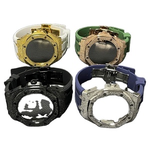 Kit de Modification GA2100 en Gros, Boîtier de Montre en Acier Inoxydable, Lunette, Bracelet et Cadran, Kit de Rétrofit en Caoutchouc Fluoré pour <span class=keywords><strong>Casio</strong></span> <span class=keywords><strong>GA</strong></span> <span class=keywords><strong>2110</strong></span> - Product Image 2