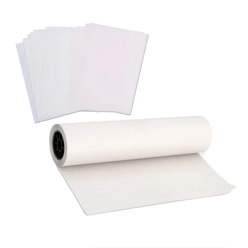 Papel de impressão digital da transferência do calor da subolmação 100gsm, rolo de papel da impressão para o rolo de papel da subolmação do tecido do poliéster, preço de fábrica