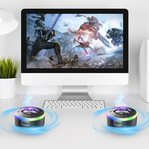 O Chuveiro alto-falante com dente azul ventosa r no banheiro com luz FM rádio microfone IPX7 à prova d'água - Product Image 5