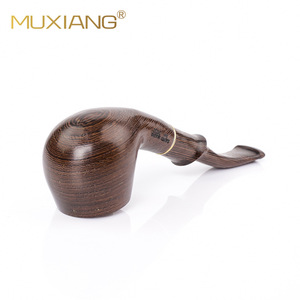 Muxiang Wooden Smoking Pipe Bent Type Chicken Wing Wood 9mm Filter Tobacco Pipe Men's Accessory - Product Image 4