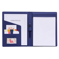 Porte-documents A4 en similicuir personnalisé avec logo, bloc-notes, organiseur de documents, porte-cartes de visite, bloc-notes d'écriture