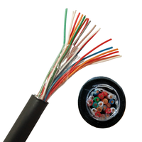 Kabel telepon Multicore 10 pasang telekomunikasi Bare Copper atau CCA untuk kabel komunikasi