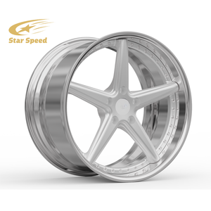 SS forjado 19 20 21 22 pulgadas acabado plateado ruedas de coche de pasajeros para Porsche 911 <span class=keywords><strong>Ferrari</strong></span> 488 Mclaren <span class=keywords><strong>720S</strong></span> 5X112 5X114.3 5X130 llantas - Product Image 2