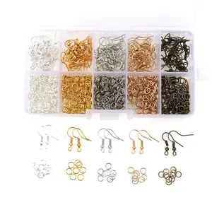 Kit de fournitures pour le bricolage de bijoux, pour boucle d'oreille, anneau, pendentif, accessoire pour la fabrication de bijoux, pièces, Styles mixtes