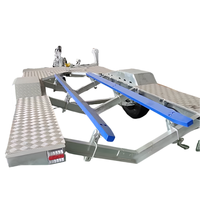 Remorque de bateau entièrement en aluminium, soudée en une seule pièce, remorque pour jet ski à essieu unique, remorque multifonction en aluminium
