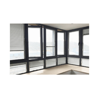 Fenêtre à double vitrage avec stores encastrés en alliage d'aluminium horizontal de haute qualité BBGWINDOOR, design moderne