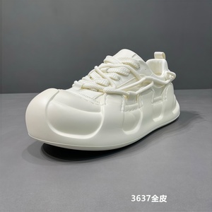 Chaussures de luxe pour hommes de créateur, nouvelle collection été, légères, à semelle épaisse, en cuir cousu, respirantes, avec doublure en maille et bout large - Product Image 4