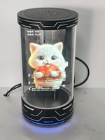 6/7/10.1/21.5/43/ 75 인치 AI 아바타 상호 작용 HoloFan 캐비닛 광고 미니 홀로그램 큐브 광고 디스플레이