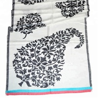 Châle Pashmina long double face en modal jacquard à motif floral, sans AZO, couleurs variées, pour femme, collection hiver-printemps, modèle traditionnel, vente chaude