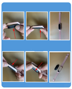 Bracelet en acier inoxydable milanais BEEFLYPOWER pour <span class=keywords><strong>Xiaomi</strong></span> <span class=keywords><strong>Mi</strong></span> <span class=keywords><strong>Band</strong></span> 3 4 <span class=keywords><strong>5</strong></span> 6 7 - Product Image 4