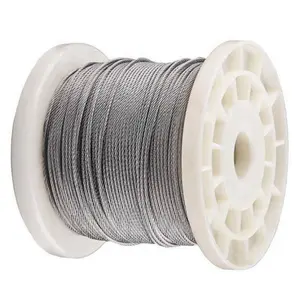 Galvanized Wire Rope Wire Rope Galvanized Steel 2 3 4 5 6 7 8 Mm Equipment 45# /60#/70# High Carbon Steel Galvanized Steel Guy Wire 1/2 Inch. 5 Tons