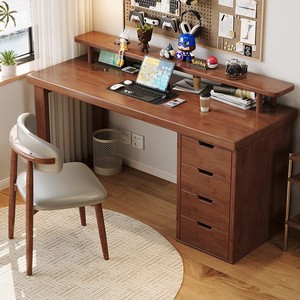 <span class=keywords><strong>Mesa</strong></span> de Computadora Funcional y Versátil de Madera de Caucho con Estante Superior, Panel Perforado, Cajón y Gabinete para Oficina en Casa DB04+C Rack - Ecológica - Product Image 4