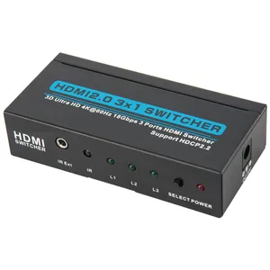 Computer Support 3d Hdmi Switcher 3 inputs 1 output 4k hdmi switcher Support Hd1 video mixer switcher hdmi