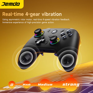 Jemdo Xuanwu <span class=keywords><strong>Controller</strong></span> di gioco Wireless per interruttore <span class=keywords><strong>PC</strong></span> <span class=keywords><strong>Android</strong></span> IOS doppia sala joystick RGB luce Macro pulsanti - Product Image 4