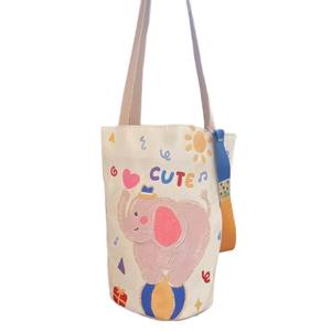 Sac seau Oxford haut de gamme pour le quotidien, élégant et mignon, avec motif lettres exquises, porté main, épaule ou croisé, fermeture éclair - Product Image 5