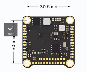 Foxeer <span class=keywords><strong>F722</strong></span> V4 MPU6000 8S Dual BEC Barometer X8 ชุดควบคุมการบิน 37*37 มม. สีดำ สำหรับ DIY RC แข่ง FPV โดรน - Product Image 6