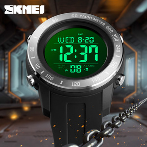 Skmei Digital Sports Watch Men Waterproof 3Bar Silicone Strap Electronic Watch With Alarm And Countdown Function - Product Image 2