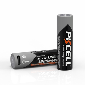 Tùy chỉnh <span class=keywords><strong>AA</strong></span> 1.5V 3600mwh lithium có thể sạc lại pin 1.5V 1200 lần Type-C có thể sạc lại USB pin Li-ion - Product Image 3