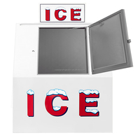 Bac à glaçons industriel pour réfrigérateur, stockage à froid, distributeur de glaçons, ventilateur extérieur, refroidissement/paroi froide, congélateur à glaçons avec roues
