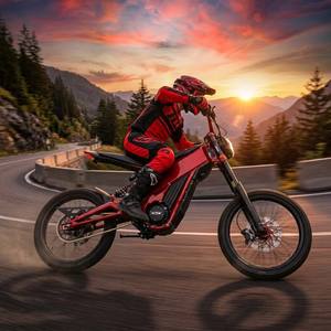 Moto électrique tout-terrain avec moteur central 7200W, batterie lithium 72V 38.5Ah, 95km/h, démarrage électrique, pour adultes - Product Image 2